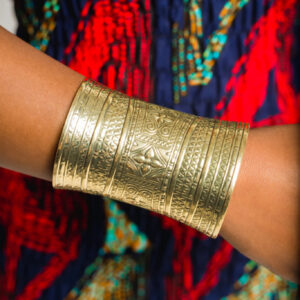 Brass Statement Bangle - House of Chi official online