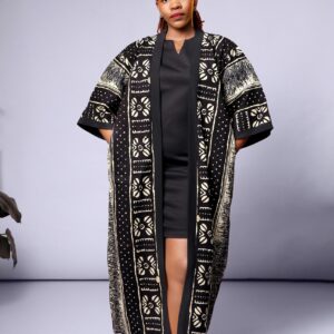 Tribal Monochrome Kimono