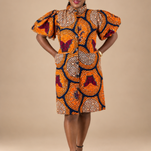 Nia Puff Sleeve Shirt Dress