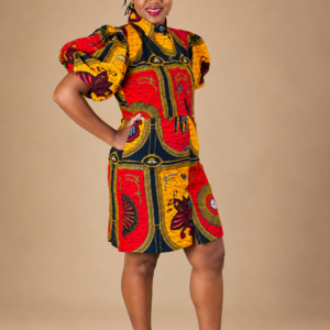 Nisa Puff Sleeve Shirt Dress